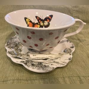 Anthropologie cup and saucer